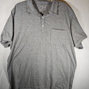 Gray Industrial Weave Polo Shirt Size 2xl